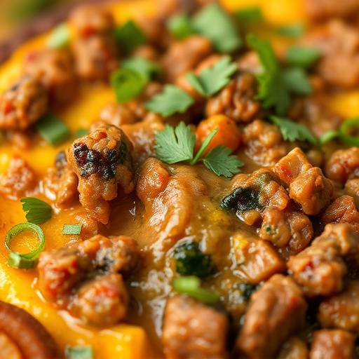 Bobotie - a traditional South African minced meat dish