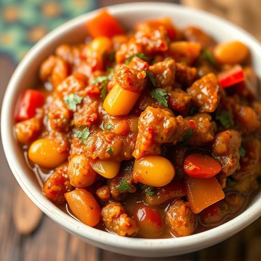 Chakalaka - a spicy South African vegetable relish