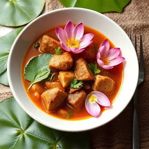 Waterblommetjie Bredie - a stew made of waterblommetjies (Cape water lily flowers) and meat